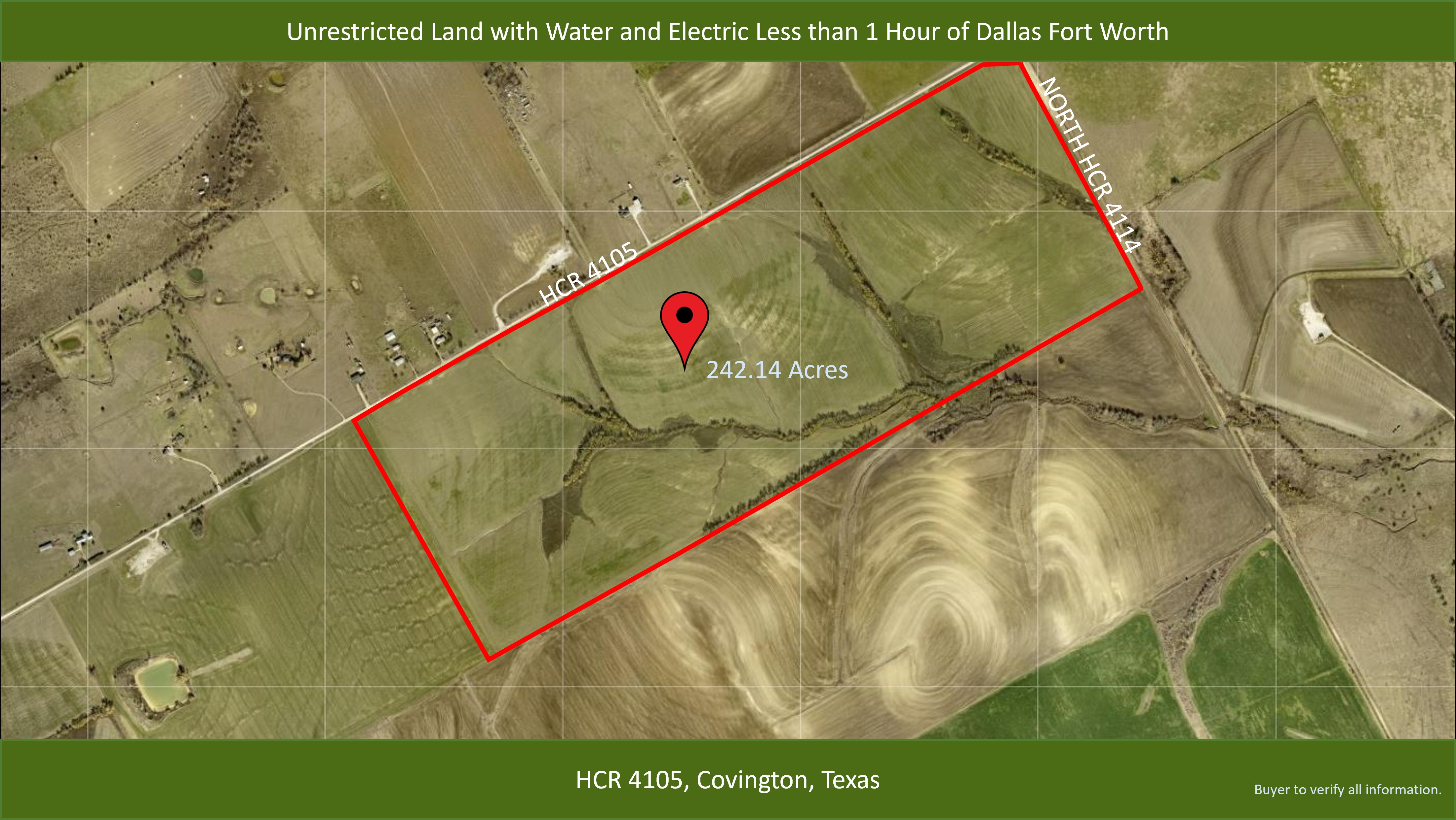 Secured utilities on Texas land that was farm land, ranch land, or agricultural land for sale near me.